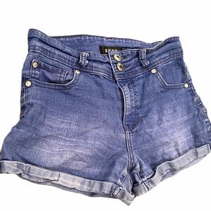 DKNY Girls Jean Shorts Size 12 Cuffed